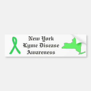 Nieuwe York Lyme-ziekte bewustzijn bumpersticker