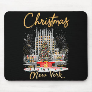 Nieuwe York Ny Kerst Meisjesreis Matching Muismat