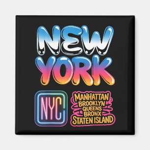 Nieuwe york stad silhouet bronx queens manhattan s magneet