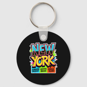 Nieuwe york stad skyline bronx queens manhattan st sleutelhanger