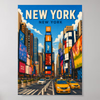 Nieuwe York Stad Times Square Levendig Straatbeeld