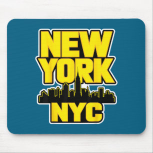 Nieuwe york stadssilhouet bronx queens manhattan s muismat