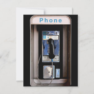Nieuwe Yorkse Openbare Betaaltelefoon, Retro Telef Briefkaart
