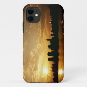 Nieuwe Yorkse Silhouet bij Zonsondergang iPhone 11 Hoesje