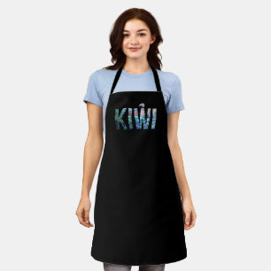NIEUWE ZEALAND KIWI PAUA STANDAARD APRON SCHORT
