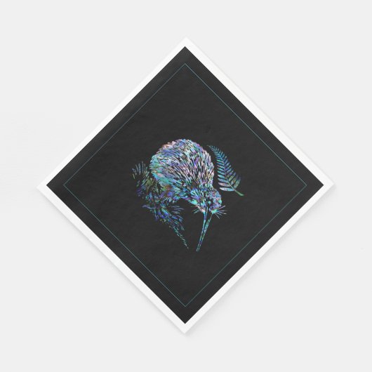 NIEUWE-ZEELAND KIWI PAUA SERVET (Hoek)