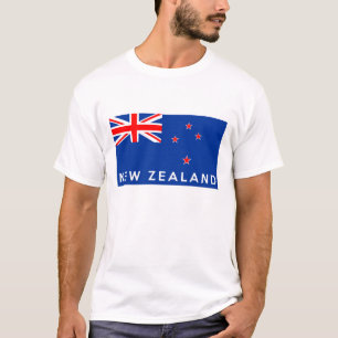 nieuwe zeeland - vlaggelnaam t-shirt