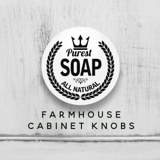 Nieuwe Zeep Logo Krans Badkamer Keramische Knop