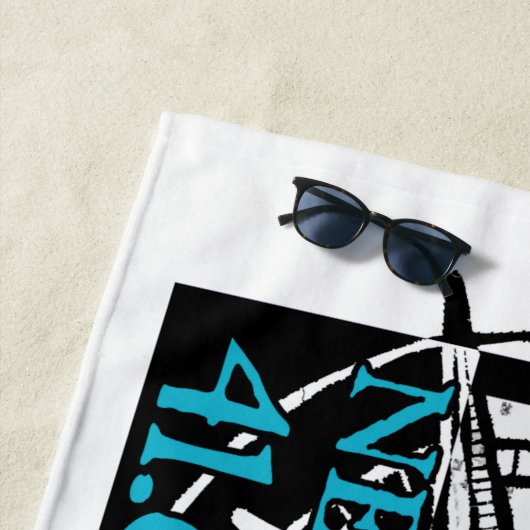 Nieuwe zilverband strandlaken (In situ)