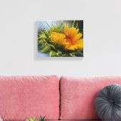 Nieuwe zonnebloem canvas afdruk (Insitu (Woonkamer))