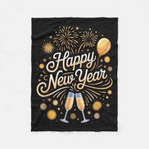 Nieuwejaarsavond Benodigdheden Vuurwerk Fleece Deken