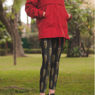 Nieuwejaarsavond viering zwart Champagne Leggings