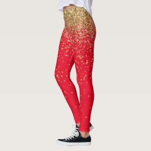 Nieuwejaarsviering Gouden Glitter Sterren Leggings