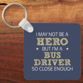 Nieuwheid van buschauffeur sleutelhanger (Voorkant)