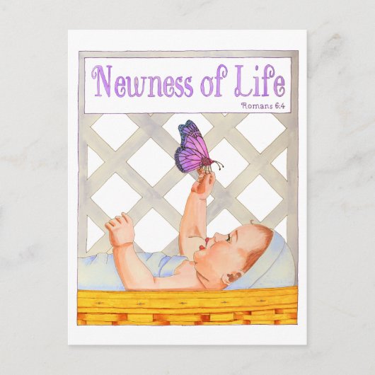 Nieuwheid van het leven Inspirerend Briefkaart (Voorkant)
