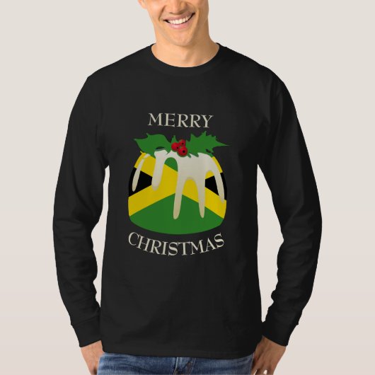 nieuwheid | vrolijk kerstfeest | PUDDING | Jamaica T-shirt (Voorkant)