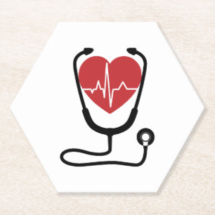 Nieuwigheid Doctor Verpleegkundige Gift Cool Kartonnen Onderzetters