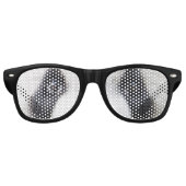 Nieuwigheid Grappige Panda Ogen Retro Zonnebril (Voorkant)