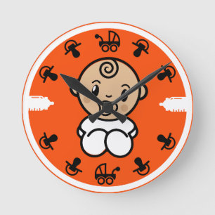 Nieuwigheid Schattigee Nieuwe Baby Gift Ronde Klok