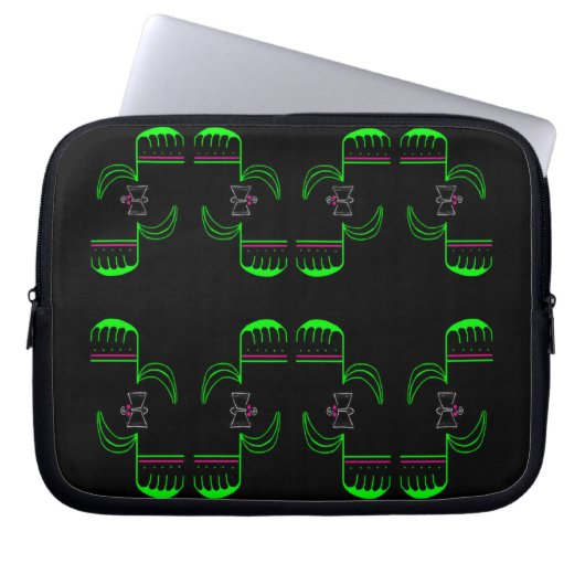 Nieuwigheid Venus Flytrap Print Electronics Bag Laptop Sleeve (Voorkant)
