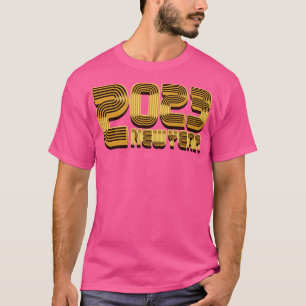 Nieuwjaar 2023 Gouden Tekst T-shirt
