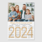 Nieuwjaar 2024 kalender foto aangepaste kleur (Voorkant)