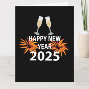 Nieuwjaar 2025 Gelukkig Nieuwjaar Kaart