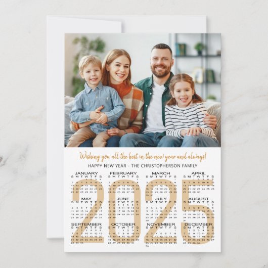 Nieuwjaar 2025 Kalender 1 foto (Voorkant)