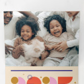 Nieuwjaar 2025 - Krachtige Geometrische Viering Drieluik Wenskaart (Binnenzijde eerst)