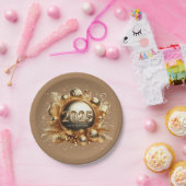 Nieuwjaar 2025 papieren bordje (Feest)