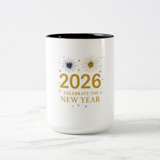 Nieuwjaar 2026 Mok – Vakantiegeschenk (Center)