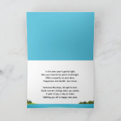 Nieuwjaar 2026 Tropical Beach Kaart (Binnen)