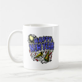 Nieuwjaar's Tijd van de Partij Koffiemok