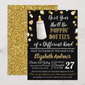 Nieuwjaar Baby shower uitnodiging (Voorkant / Achterkant)