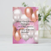 Nieuwjaar bedankt je kaart. (Staand voorkant)