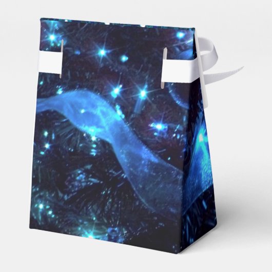 Nieuwjaar blauwe lampjes en Glitter Pattern Favor  Bedankdoosjes (Achterkant)