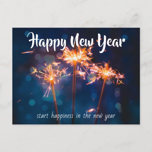 Nieuwjaar Briefkaart (Voorkant)