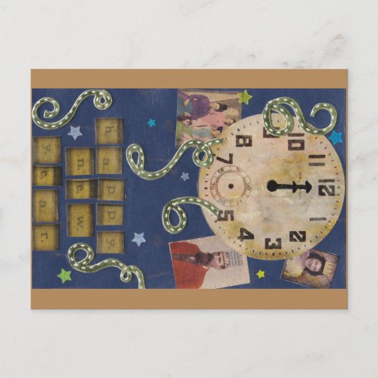  nieuwjaar Briefkaart (Voorkant)