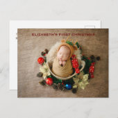 Nieuwjaar briefkaarten met een afbeelding van uw b (Voorkant / Achterkant)