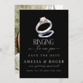 Nieuwjaar bruiloft | De datumfoto opslaan Kaart (Voorkant / Achterkant)