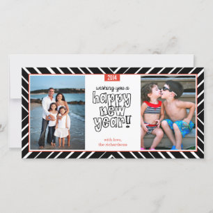 Nieuwjaar Bullseye 1 Feestdagenkaart