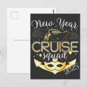 Nieuwjaar Cruise Squad 2025 Briefkaart (Voorkant / Achterkant)