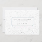 Nieuwjaar Elegant Script Foto Feestdagenkaart (Achterkant)