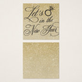 Nieuwjaar Eve bruiloft uitnodigingsnaam Bord Kaart (Voorkant /achterkant)