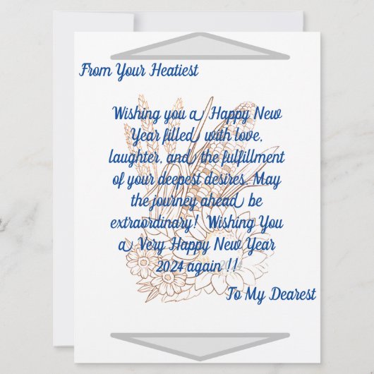 Nieuwjaar Exclusieve Groeten (Achterkant)