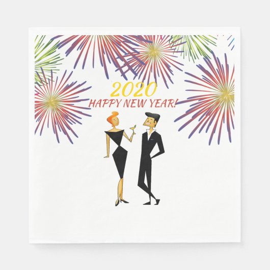 Nieuwjaar feest! servet (Voorkant)