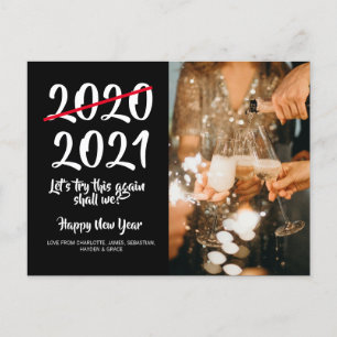 Nieuwjaar humor Corona Virus 2020 2021 Feestdagenkaart