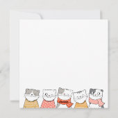 Nieuwjaar Kaart kattenfeestdag (Achterkant)