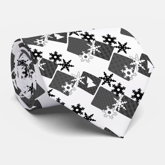 Nieuwjaar, Kerstmis, Kerstmis, Stropdas met kerstd (Opgerold)