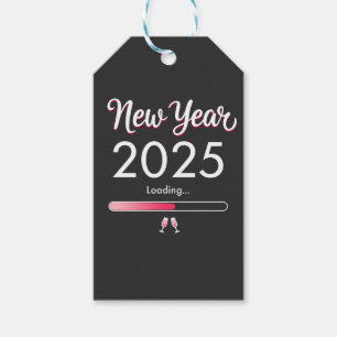 Nieuwjaar laden 2025 Gelukkig Nieuwjaar Xmas Cadeaulabel